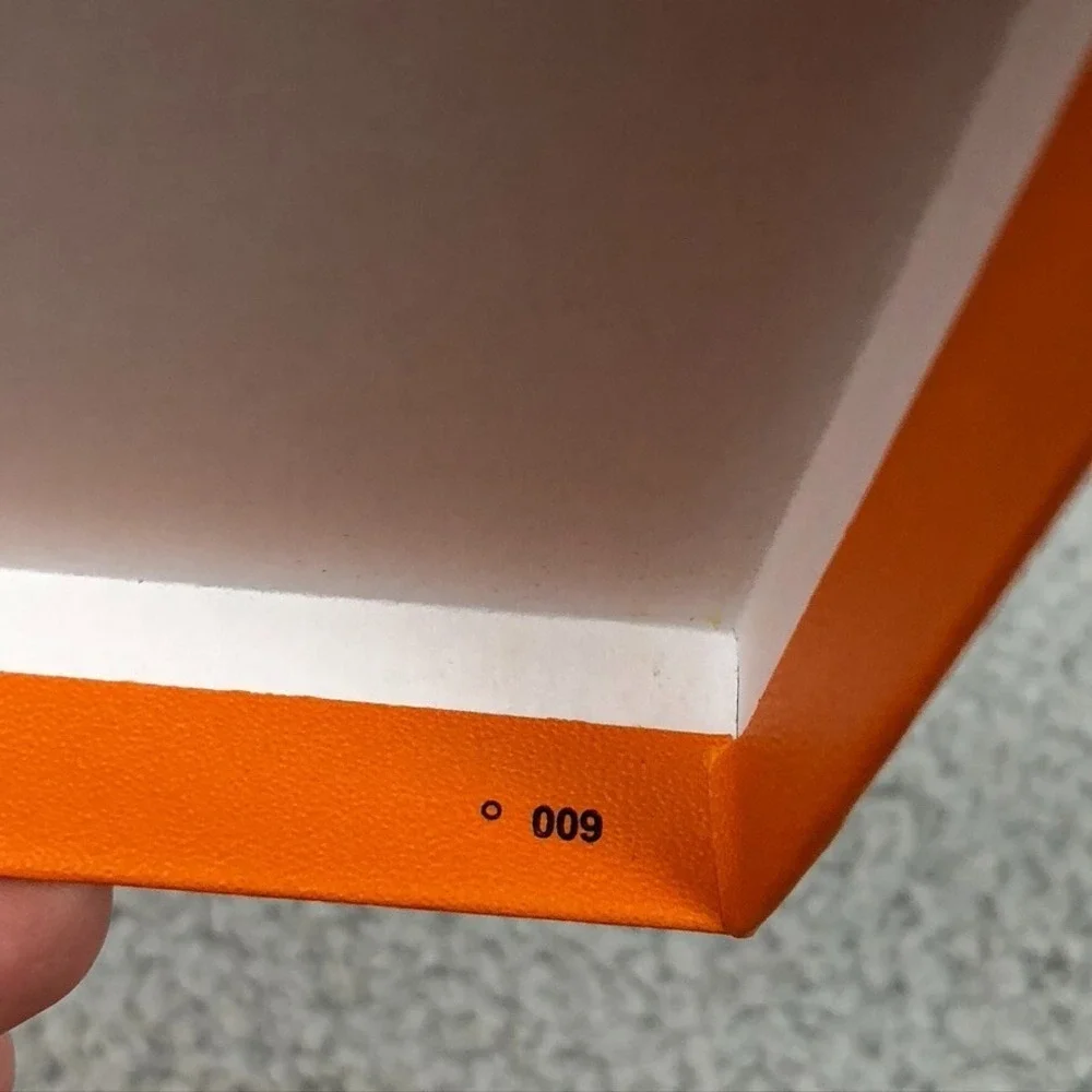 Authentic‎ Hermes Orange Gift Box Empty  Square 5x5x.75 Small Sorage